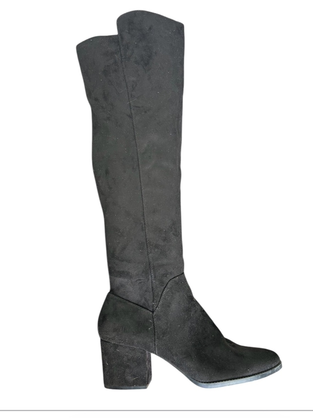 Call it Spring faux suede block heel boots 10